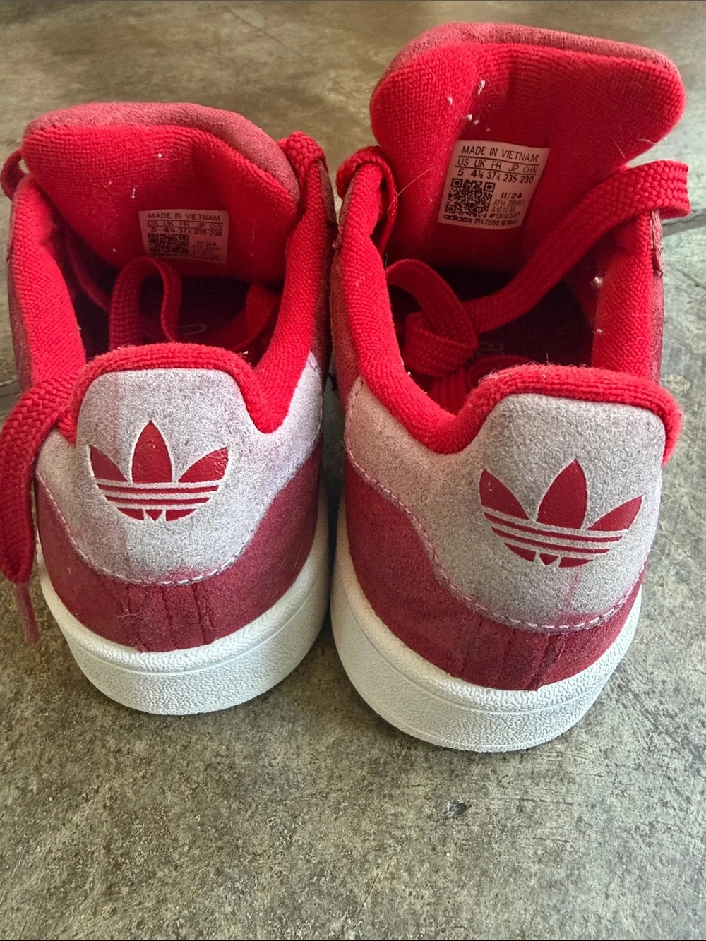 Lot of 3 Kids shoes Adidas & Nike Lace-Up Sneakers size 5
